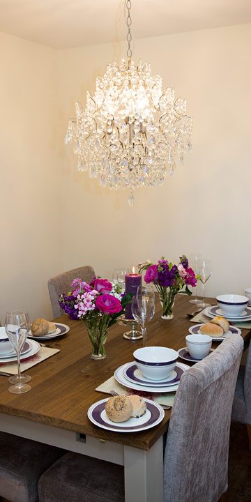 Photo of the dining area at River Cottage